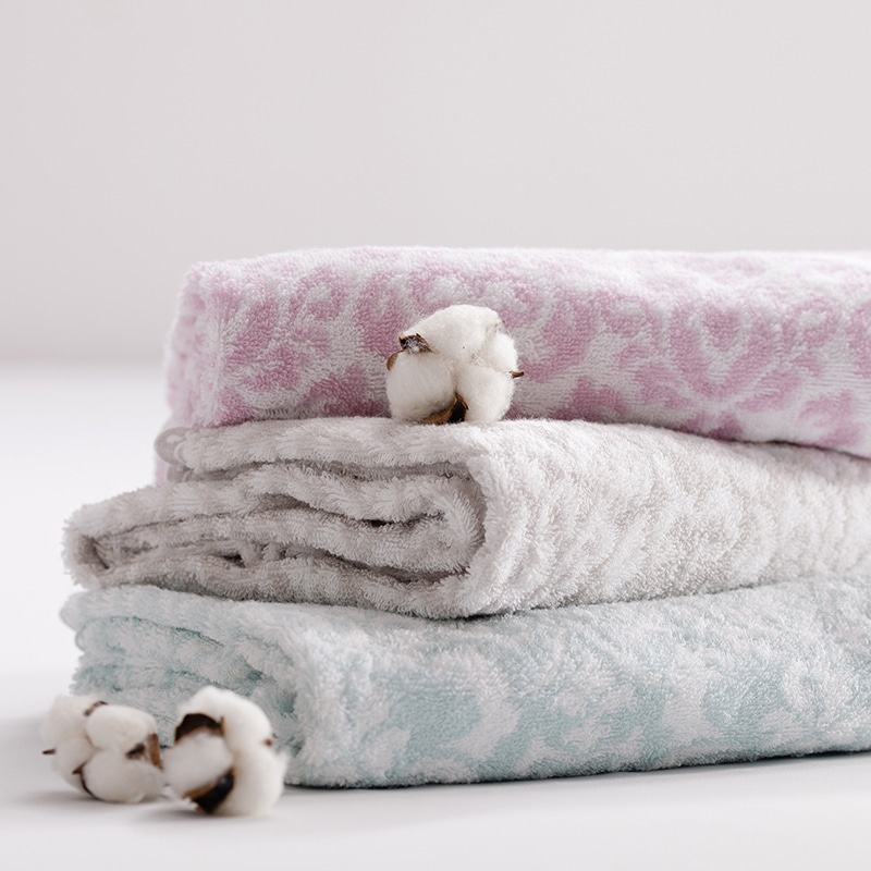 ダマスク柄バスタオル2枚セット（今治）(（バスタオル）60×120cm