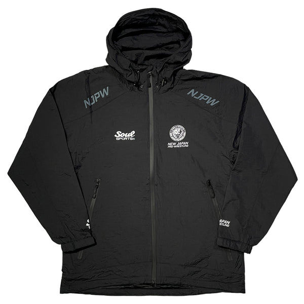 新日本プロレスSOUL SPORTS ナイロンウィンドブレーカー(ブラック)