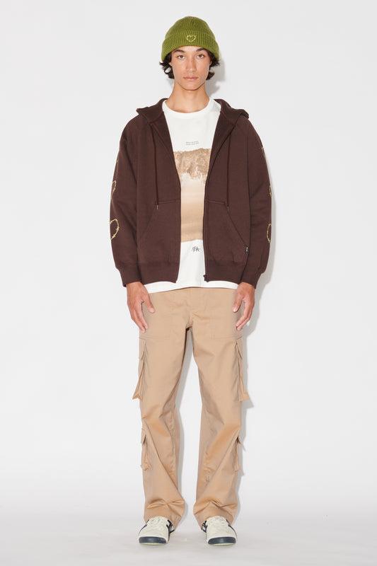 Heart Sleeve Zip-Up Hoodie – Not So Ape