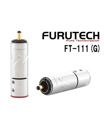 FT-111(R) ネジ止め式ロジウムメッキRCAプラグ （4個1組）