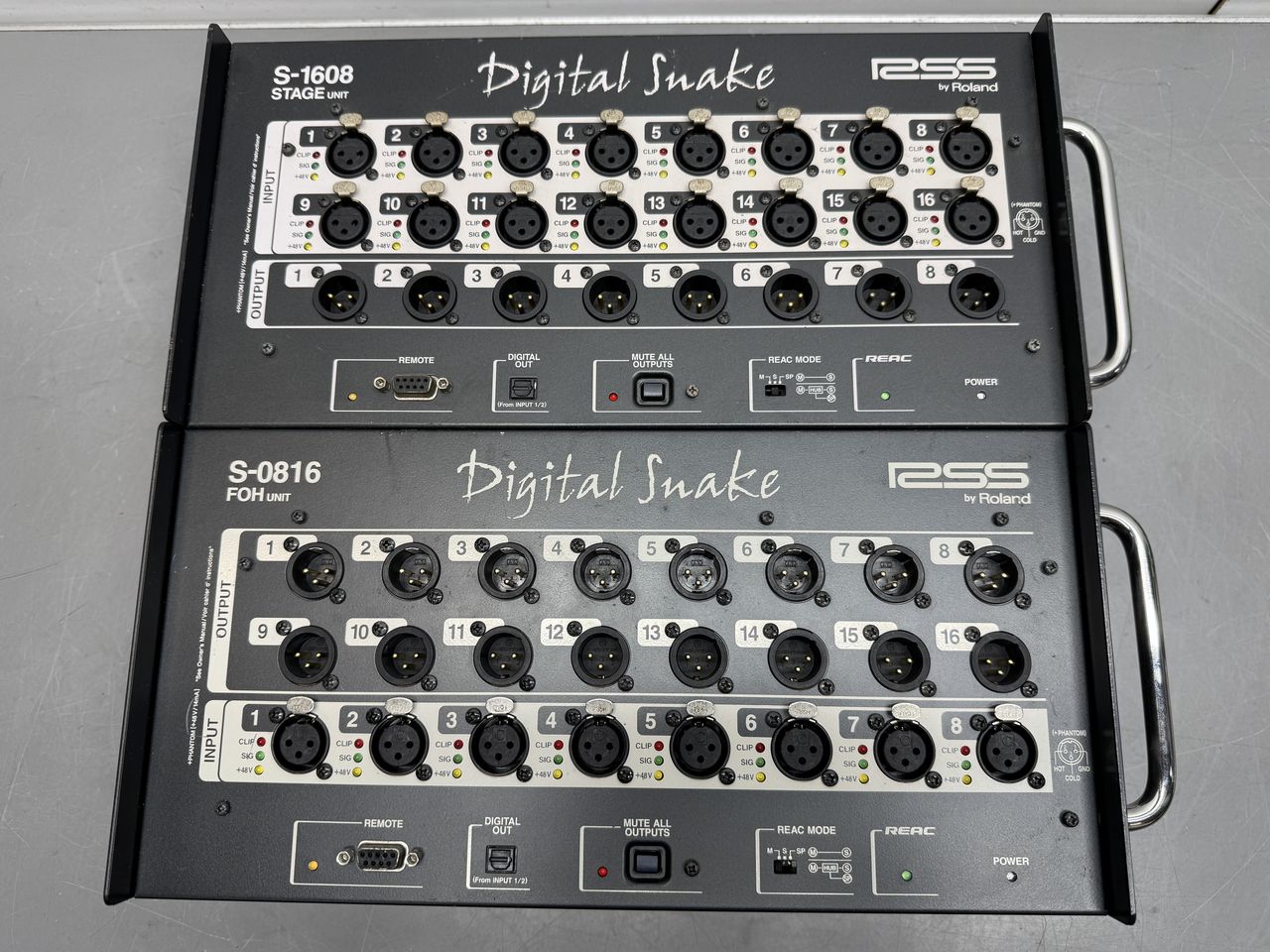 Roland S-1608 S-0816 S-OPT S-4000R Digital Snake 16ch RJ45&光伝送