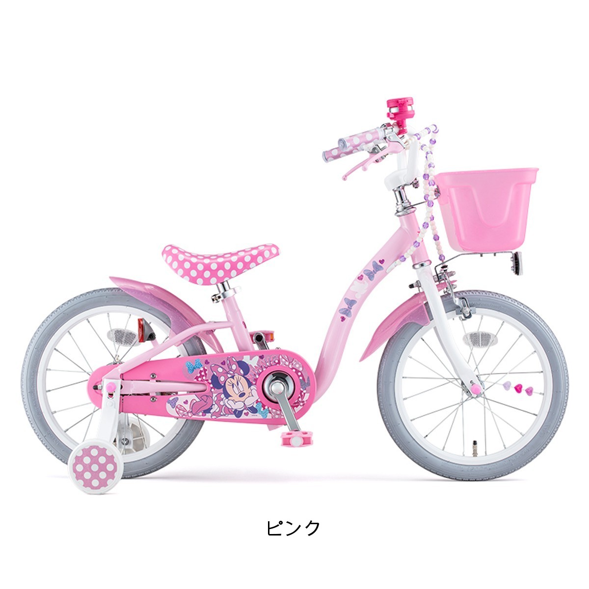 アイデス ミニーマウス ポルカドット S18 幼児自転車 18インチ 4歳～9