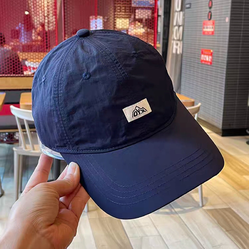 ワンポイントロゴ 速乾 ベースボールキャップ（6Colors）240453