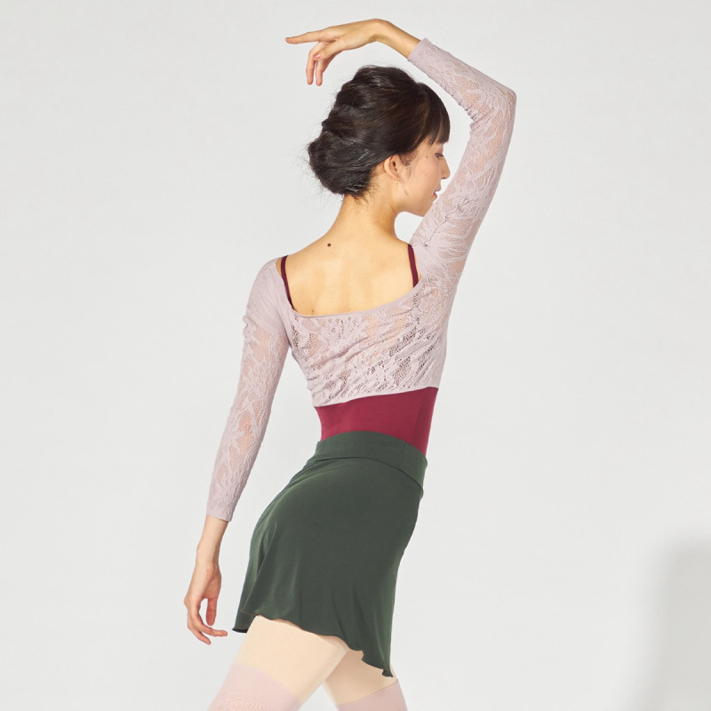 ノーソイングニット】7分袖レオタード 商品ページ | チャコット