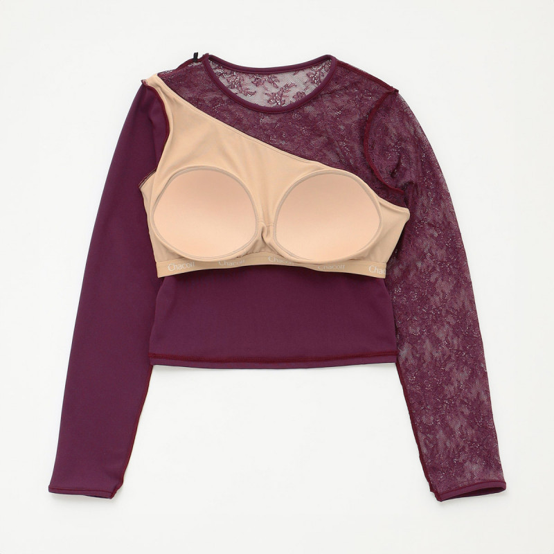 ☆レースコンビアシンメトリートップ 商品ページ | チャコット