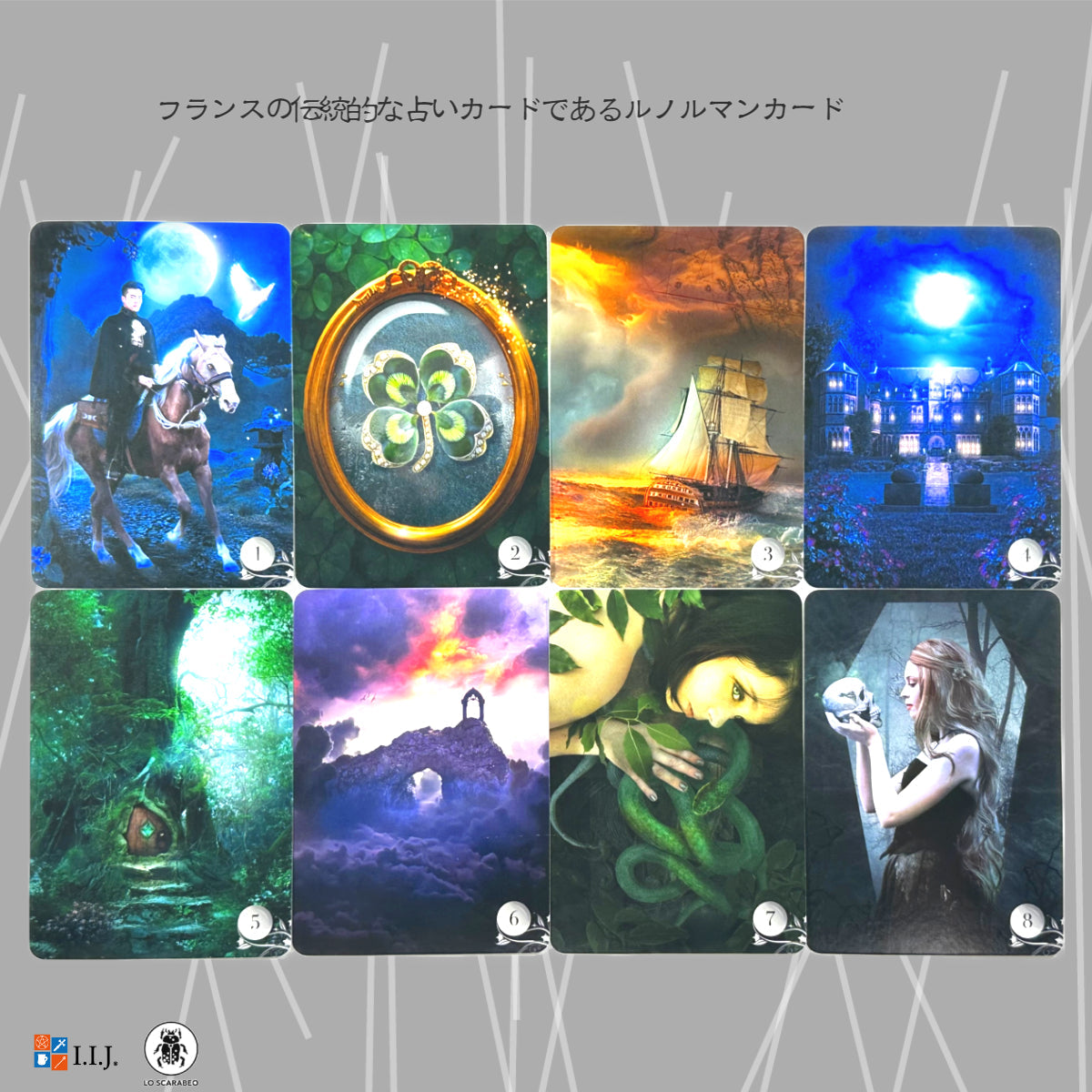 ド・ラ・ニュイ ルノルマン オラクルカード De La Nuit Lenormand