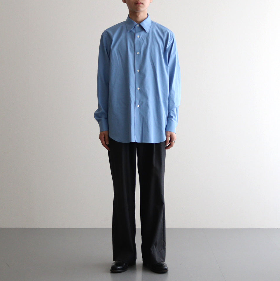 WASHED FINX TWILL SHIRT #BLUE [A24AS01TN] – ciacura