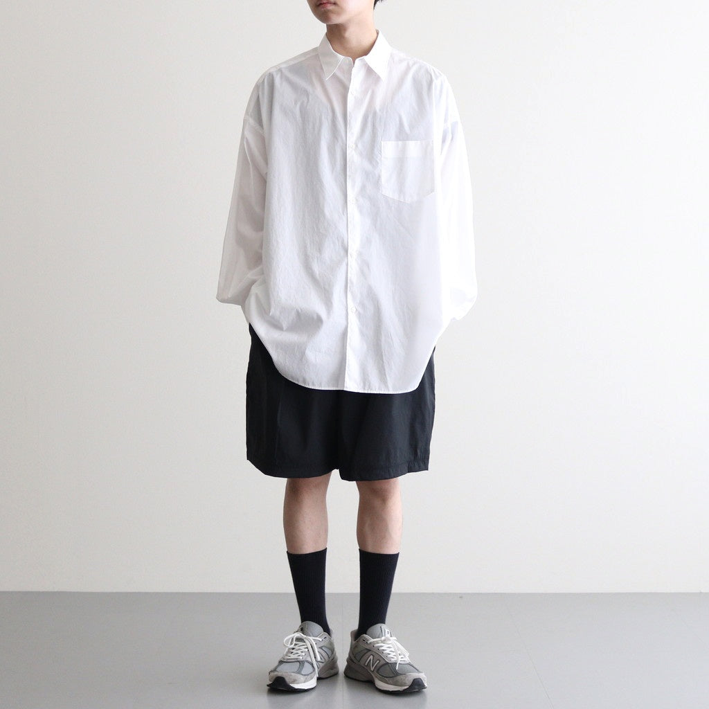 Broad L/S Oversized Regular Collar Shirt #WHITE [GM234-50001B
