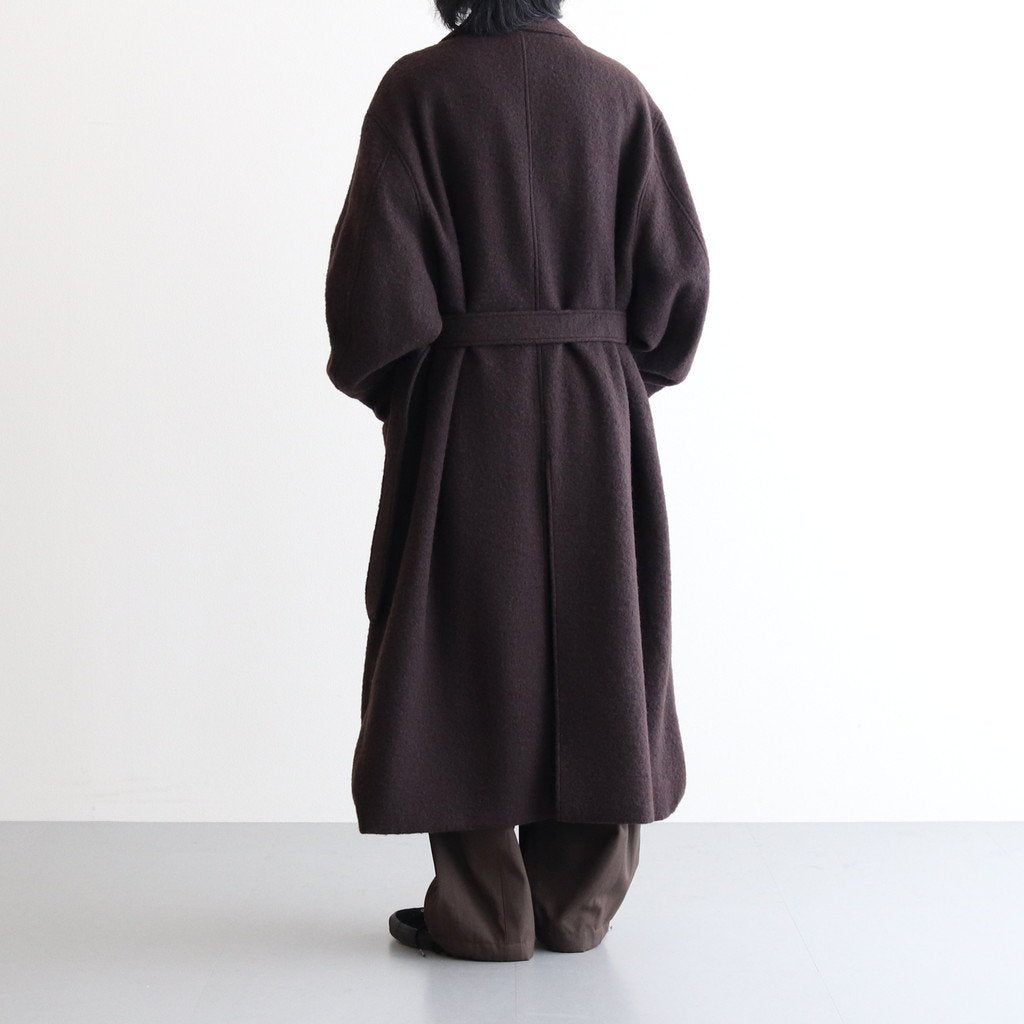 OVERSIZED BLANKET COAT #DARK BROWN [ST.275-1] _ stein | シュタイン