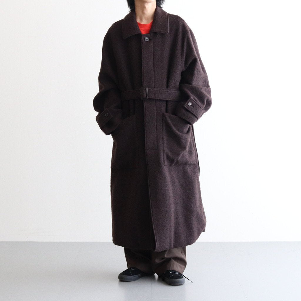 OVERSIZED BLANKET COAT #DARK BROWN [ST.275-1] _ stein | stein
