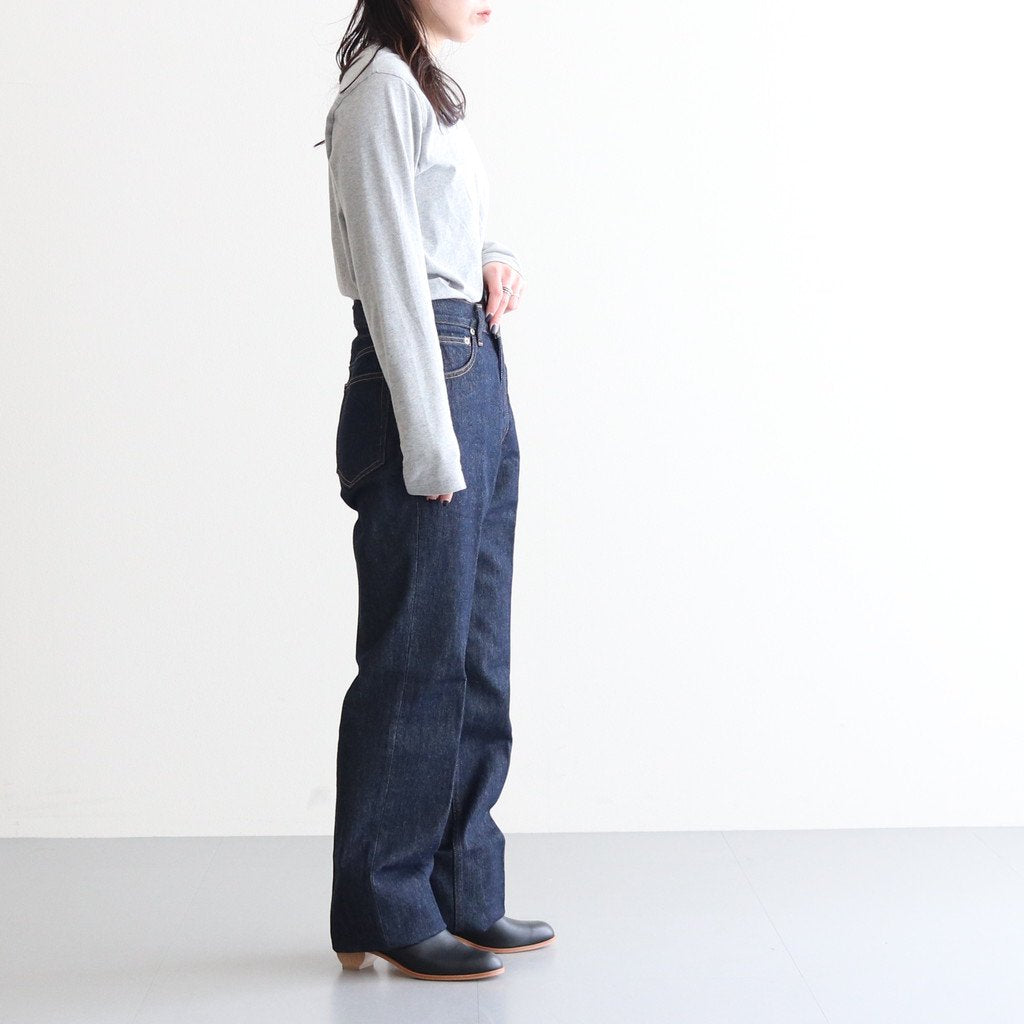 HARD TWIST DENIM 5P PANTS #INDIGO [A00P02DM] _ AURALEE