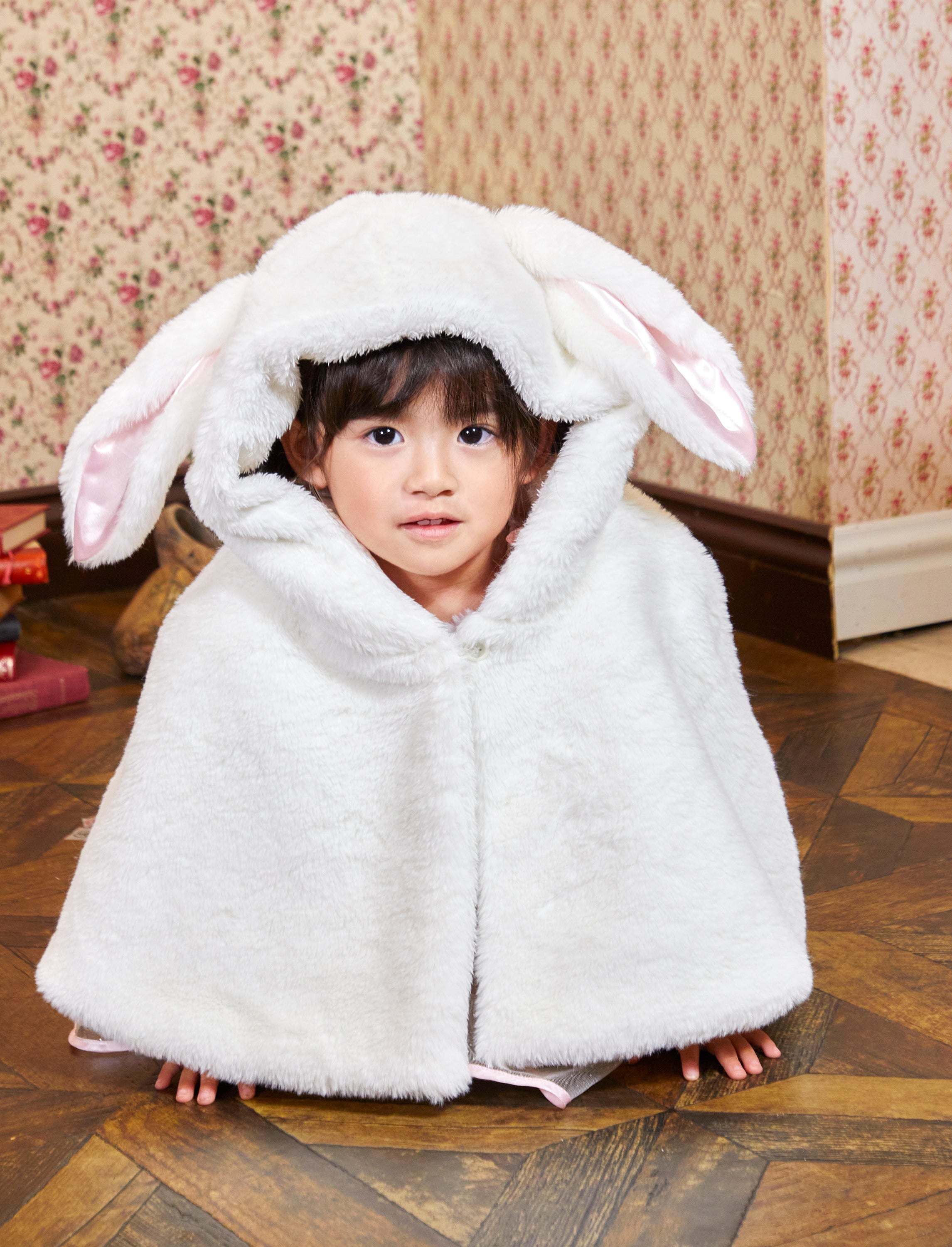 コスプレ うさぎ もこもこうさちゃんケープ ベビー 赤ちゃん 80cm 90cm