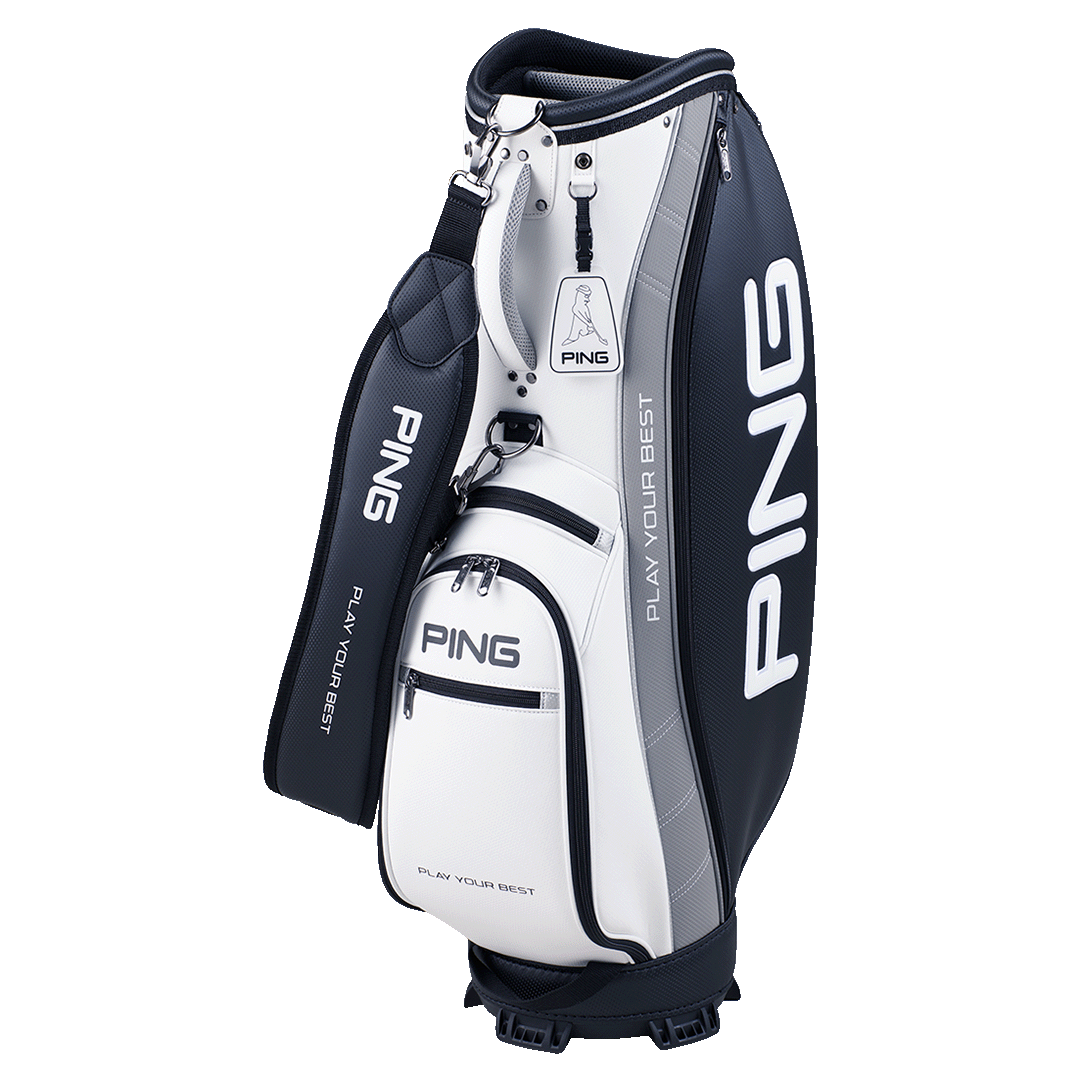 最終値下げヴィンテージPING ゴルフバッグ ホワイト PING ゴルフバッグ