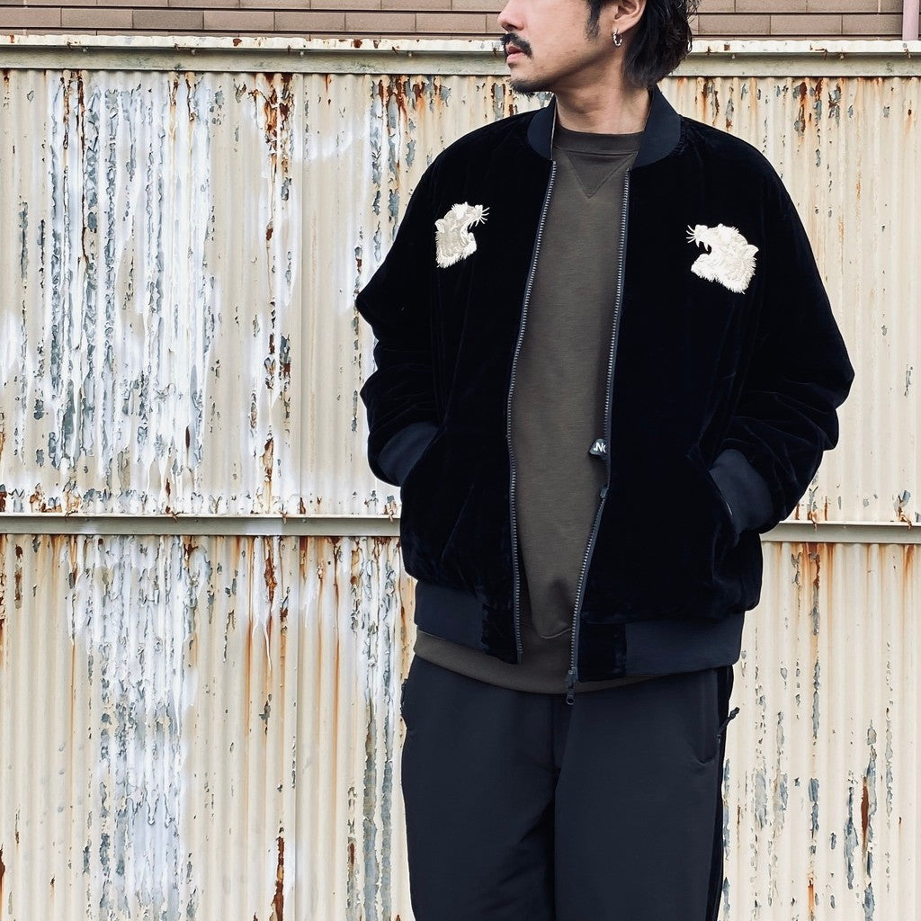 REVERSIBLE 「SKAJAN」 DOWN JACKET #BK×SILVER BGE [TAION-JK04JS