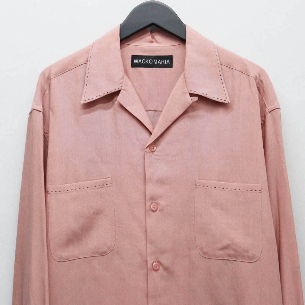 50'S SHIRT L/S ( TYPE-5 ) #PINK [25FW-WMS-OC10]_WACKO MARIA