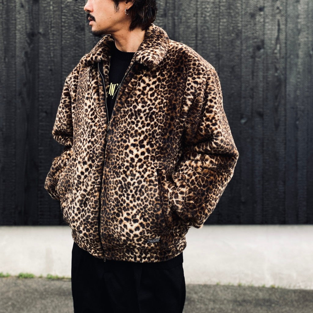 WILD THINGS | LEOPARD HAPPY JACKET #BEIGE [25FW-WMO-WT02]_WACKO