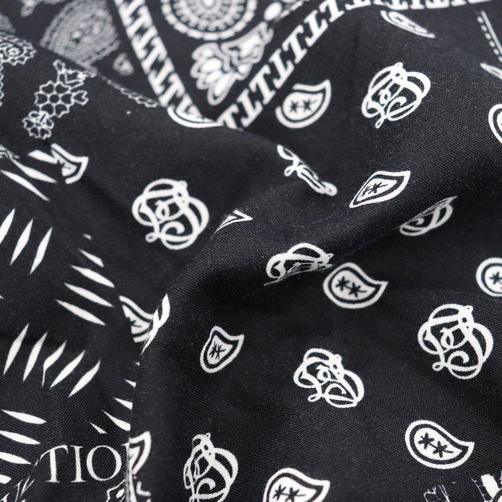 PAISLEY L/S OPEN SHIRT #BLACK [SS23-S01] _ TIGHTBOOTH PRODUCTION