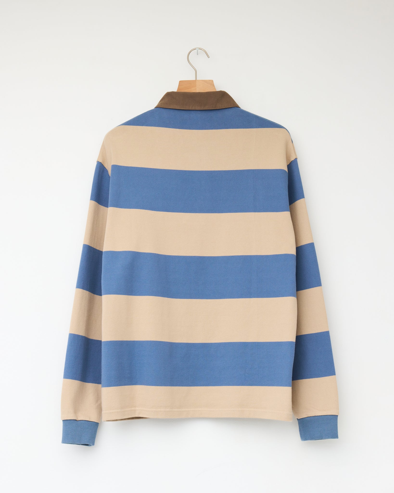 Rugby Polo 1.0, Blue Sand Stripe – Colbo