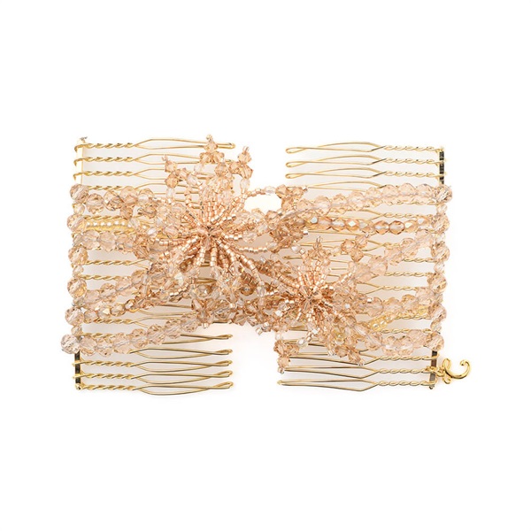 フローラルアイスフラワー グラスコーム(ベージュミックス) | イージー