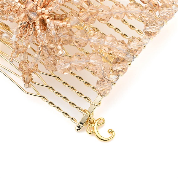 フローラルアイスフラワー グラスコーム(ベージュミックス) | イージー