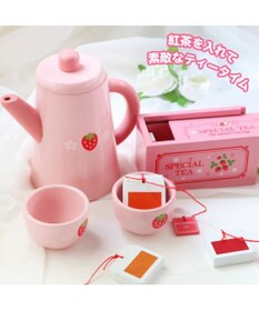 マザーガーデン 野いちごままごと ポット＆紅茶セット 木のおままごと