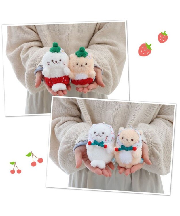 しろたん マスコットキーホルダー 《ピュアさくらんぼ》 / Mother