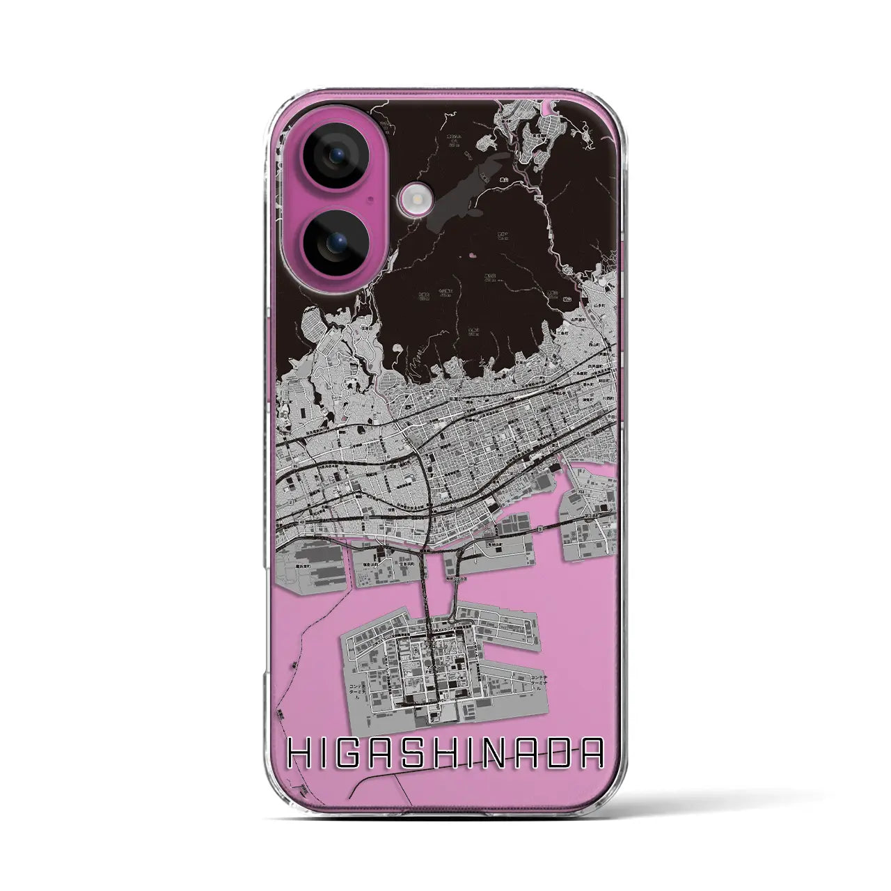 東灘（兵庫県）】地図柄iPhoneケース（クリアタイプ） – クロスフィールド