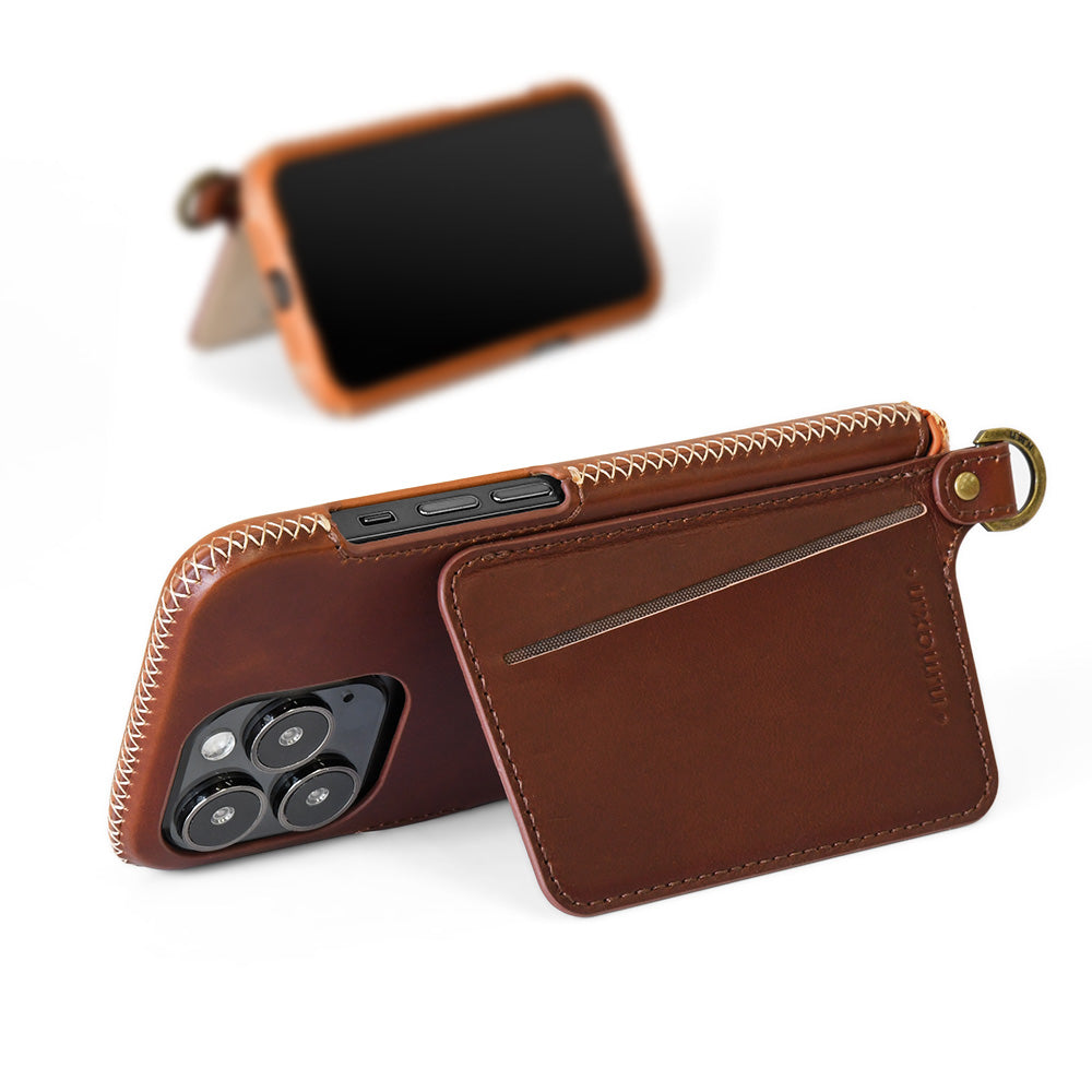 iPhone 13 / 14 / 14 Pro / 14 Plus / 14 Pro Max 本革製 クラシック