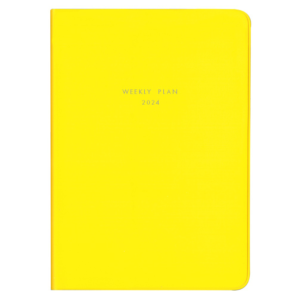 2024年4月始まり ミル MILL E9568 LIGHT 1週間＋横罫 B6 イエロー