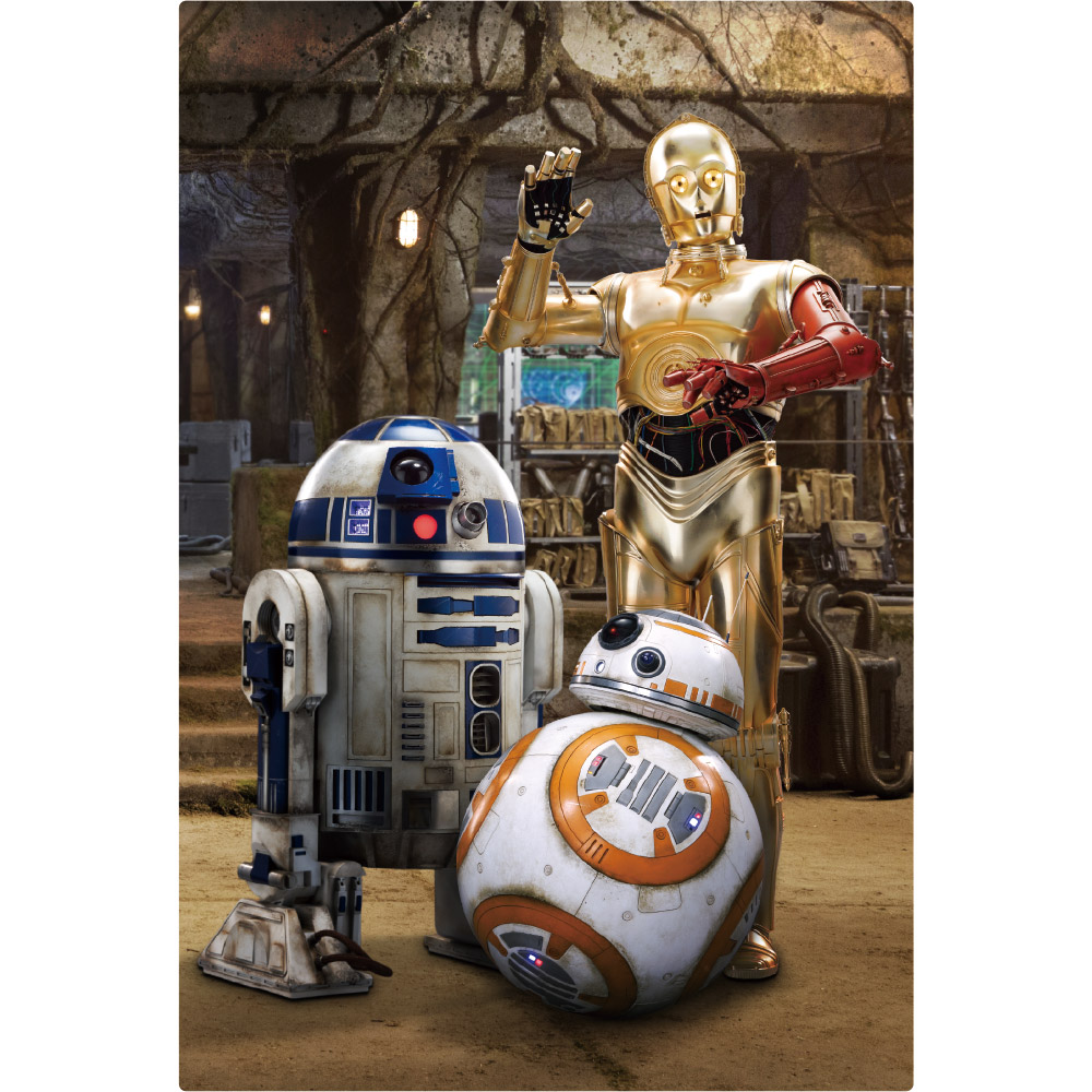 3Dポストカード スター・ウォーズ/フォースの覚醒 C-3PO R2-D2 BB-8
