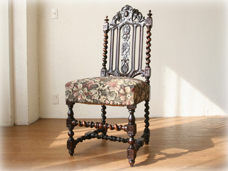 ジャコビアンツイストチェア｜アンティーク家具・照明の専門店｜デニム