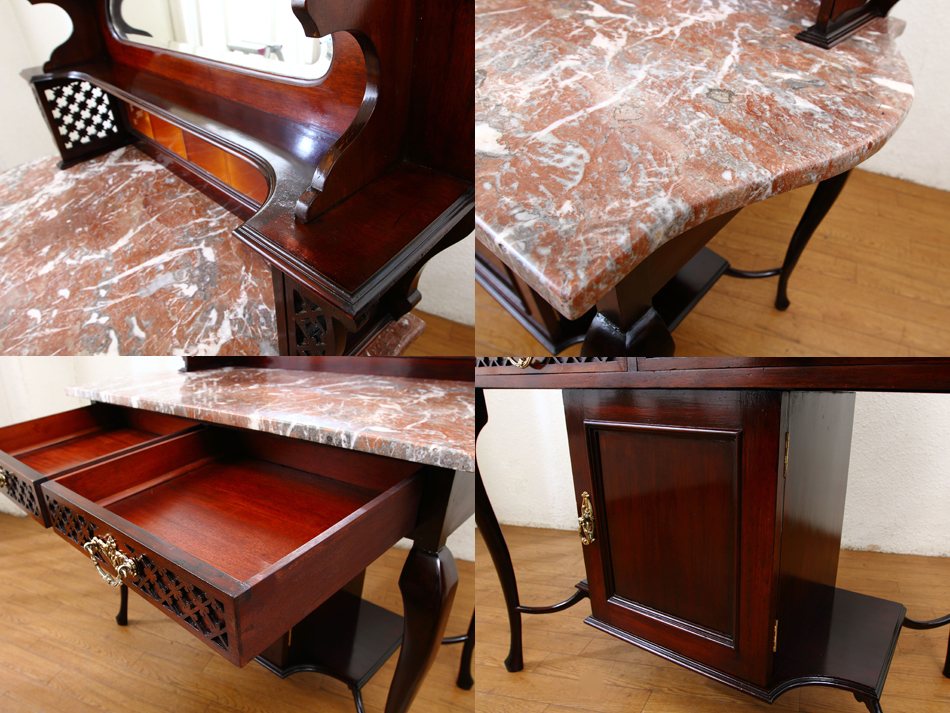 ヴィクトリアン マホガニーウォッシュスタンド｜アンティーク家具