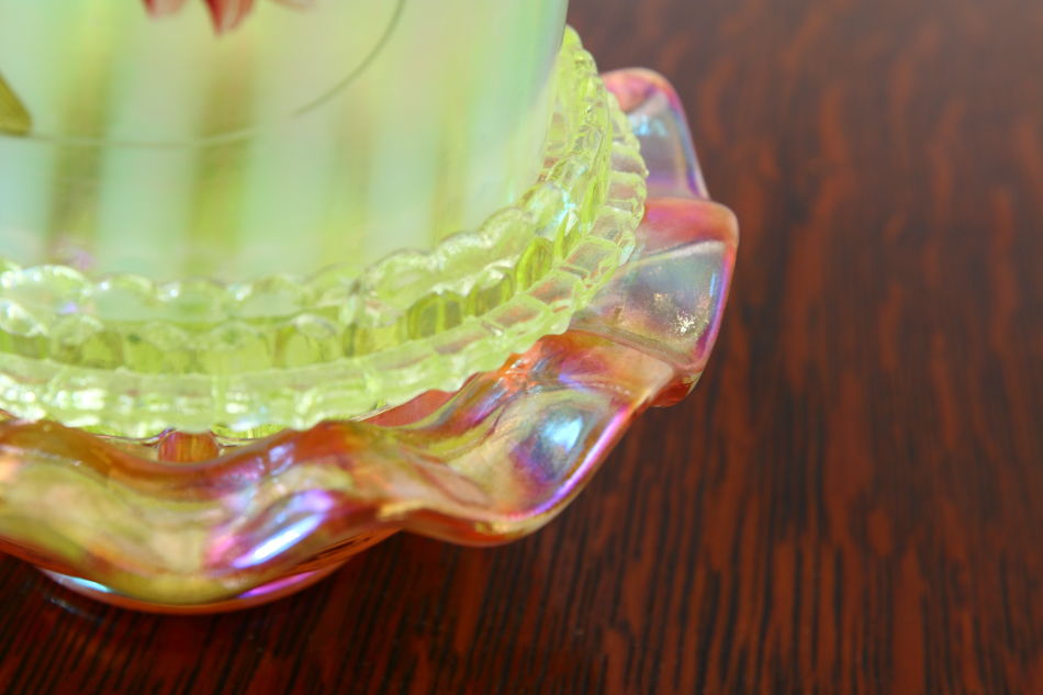 Fentonフェントン ヴァセリン/オパールセントガラス フェアリーランプ