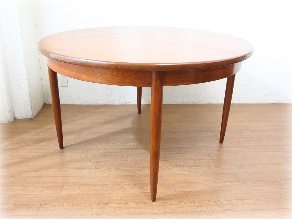 ジープランG-PLAN ラウンドエクステンションテーブル｜アンティーク