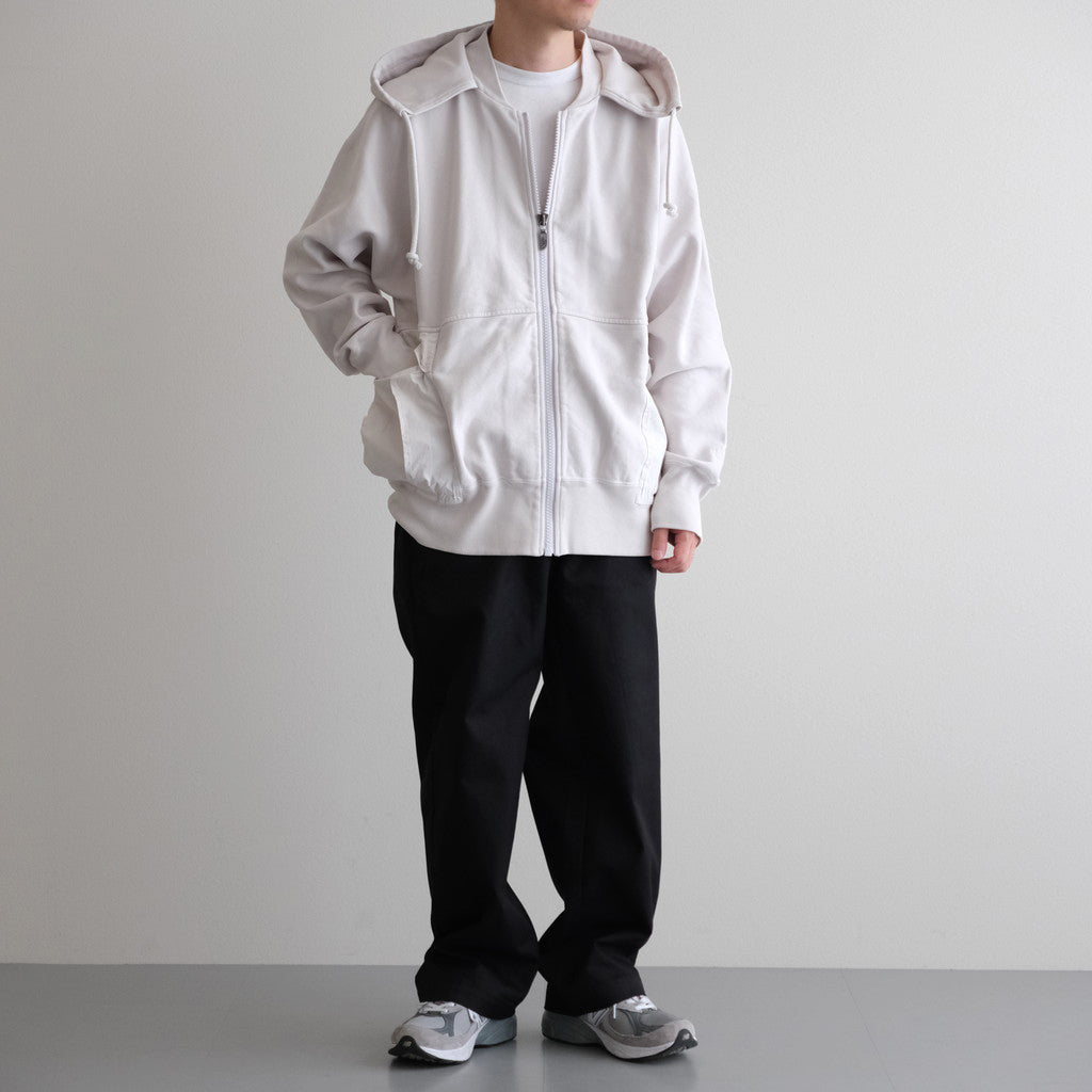 11oz Zip Up Hoodie #Stone [N25FH046] – Diffusion