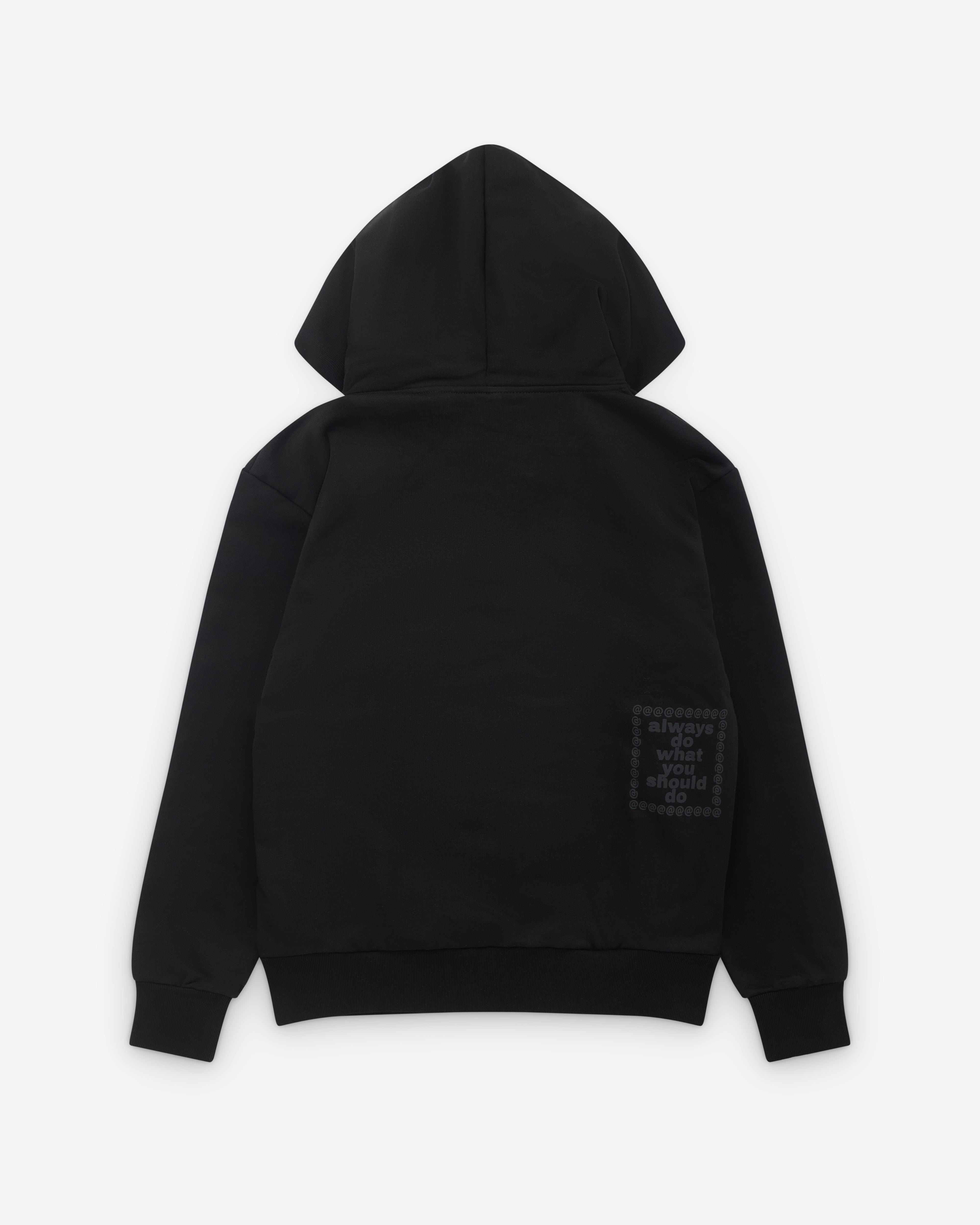 Always Do What You Should Do: 3116 Premium Zip Up Hoodie (Black