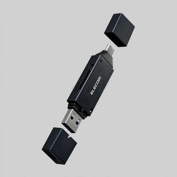USB Type-C(TM)&USB-A両対応 直挿しメモリーカードリーダー | エレコム