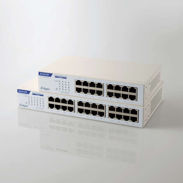Giga対応16ポートスイッチ(金属筐体/電源内蔵) | エレコムダイレクト