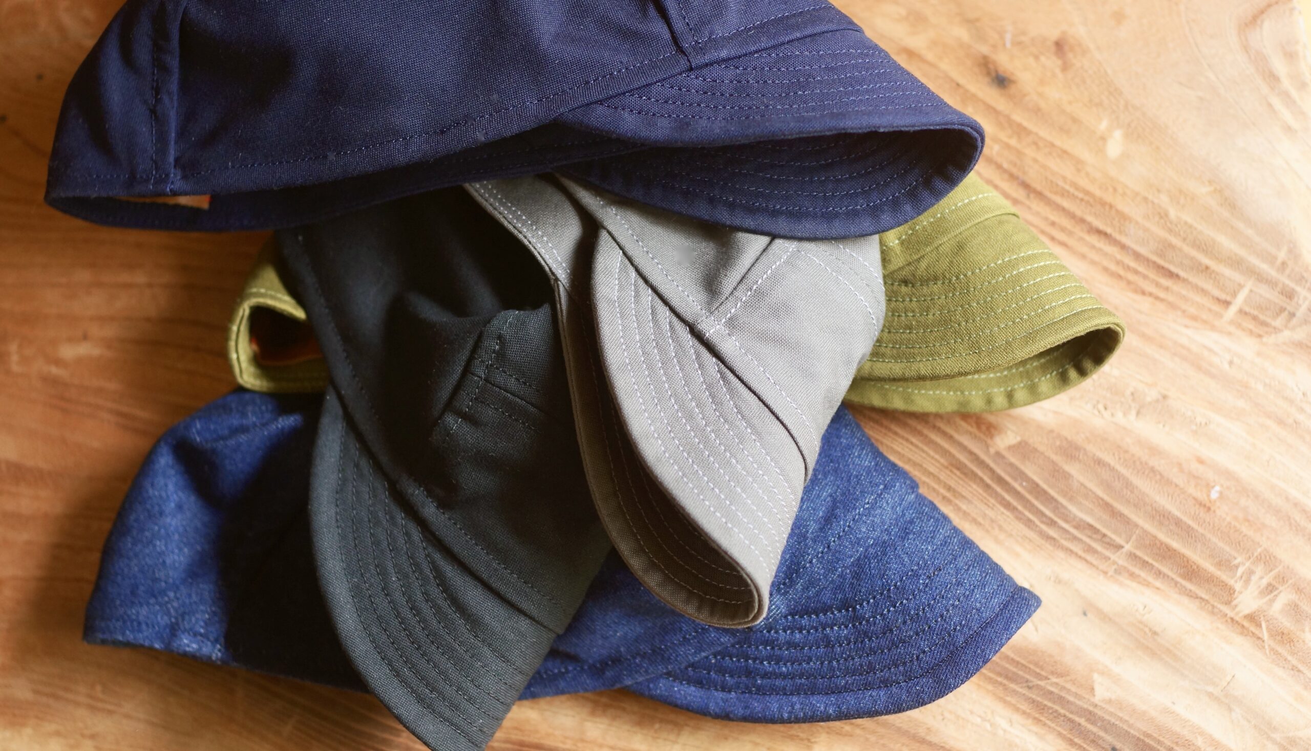 インディゴデニムコットン サイクルキャップ - shop elmare