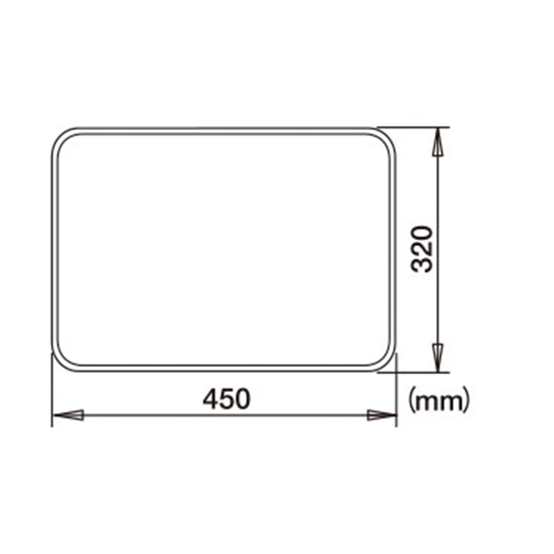 温冷配膳車用 フラットトレイ MFT-2 W450xD320㎜ ピンク 【業務用