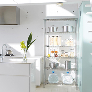 エレクターシェルフ スーパーシリーズ スランテッドシェルフ W910×D460