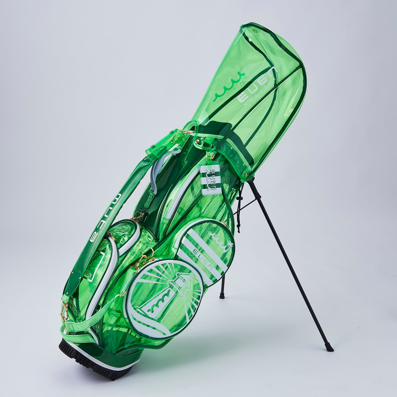 ムータマリン別注］クリアキャディバッグ ターフグリーン – FUNQTEN
