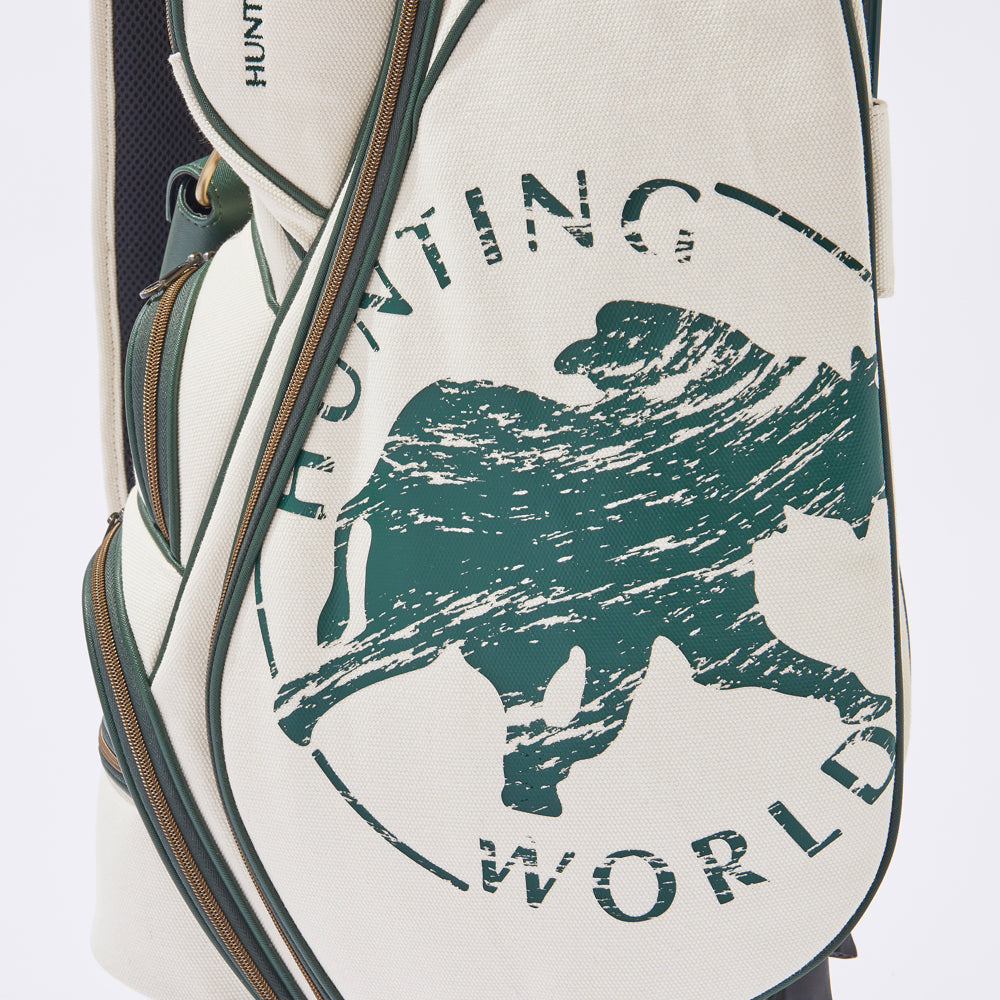 ハンティングワールド×EVEN] スタンドキャディバッグ “The Canvas with