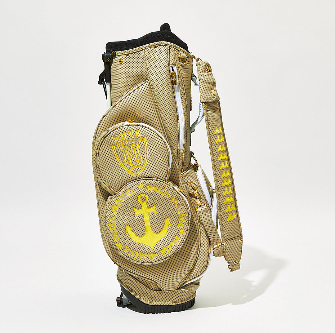 ムータマリン 超耐久レザー「コンティニュア」キャディバック ベージュ