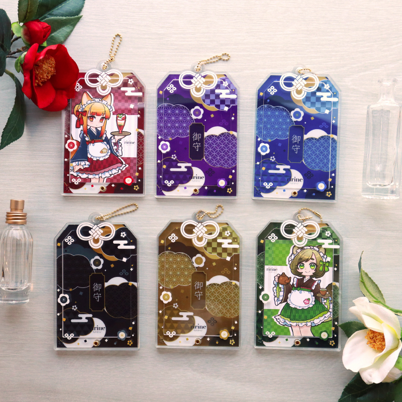 ririne 2024 初詣セット/絵馬アクリルフレーム/謹賀お守りアクリルフレーム