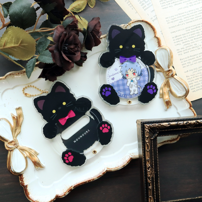 缶バッジアクリルフレーム だっこキャット グリーン| FUKUYA ONLINE