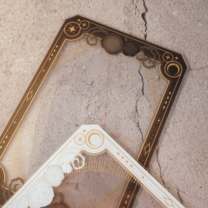 硬質ケース インスタントフォトサイズ ウィッチローズ ブラック