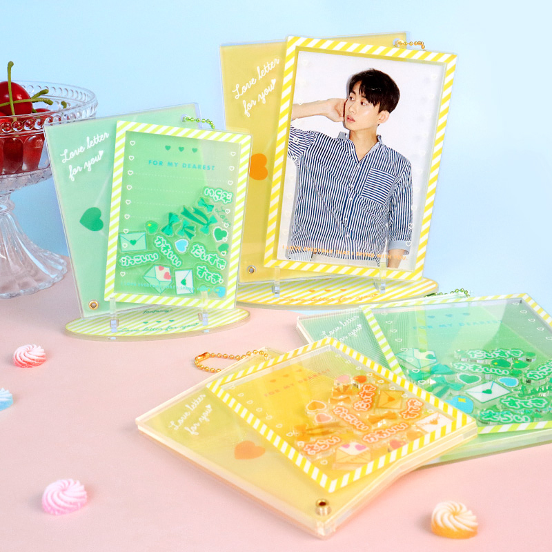 ラブレターアクリルフレーム ブロマイドサイズ パープル| FUKUYA