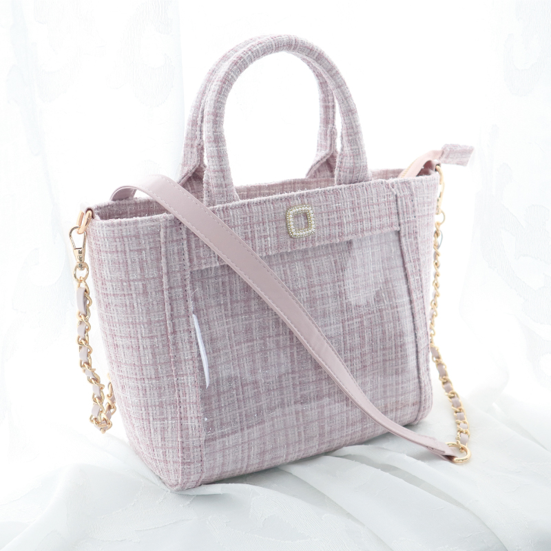 パレットリリーツイードショルダーバッグ ピンク| FUKUYA ONLINE