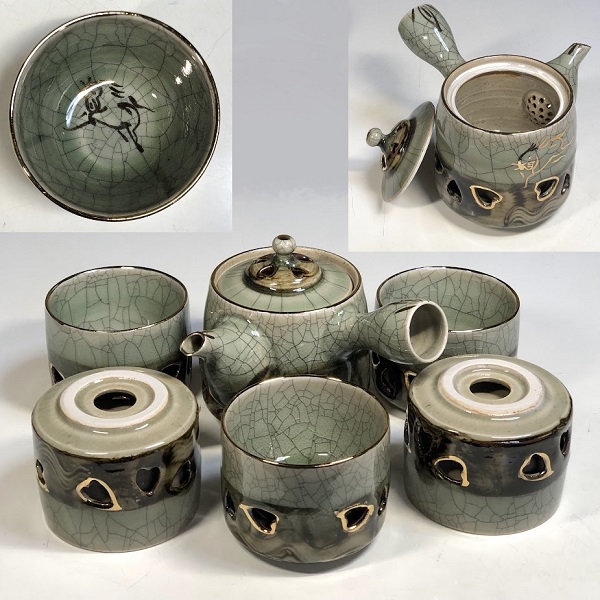 相馬焼急須湯呑セットW9639 | 和食器雑貨リサイクル通販ショップ